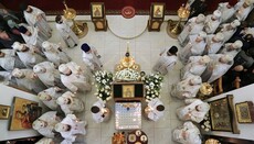 13 архієреїв молилися за спочилого архієп. Аліпія (Погребняка) в Лимані