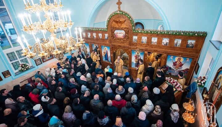 Храм в честь иконы Божией Матери «Живоносный Источник» в Свято-Пантелеймоновском женском монастыре в Феофании (Киев). Фото: news.church.ua