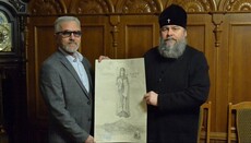 Митрополит Єфрем благословив створення ікони в дар Святій Горі Афон
