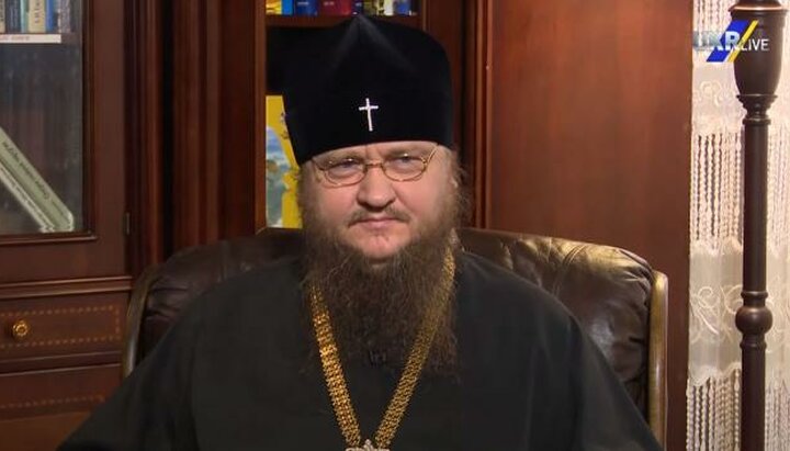 Metropolitan Theodosius in the programme “The Word of Hierarch”. Photo: a screenshot of the YouTube channel UkrLive