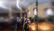 Верные УПЦ в Добрыновцах в престольный праздник молились в строящемся храме