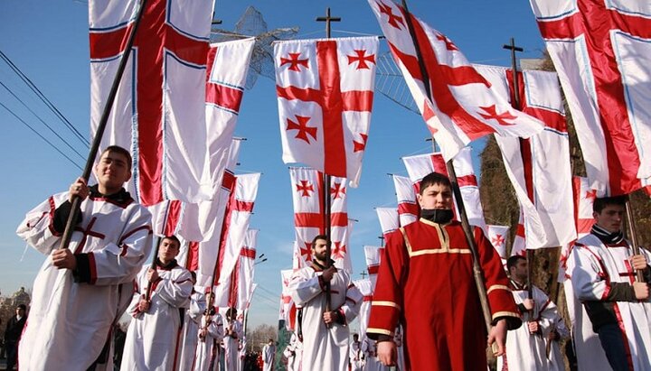 Рождественское шествие «Алило» в Грузии. Фото: pravoslav.su