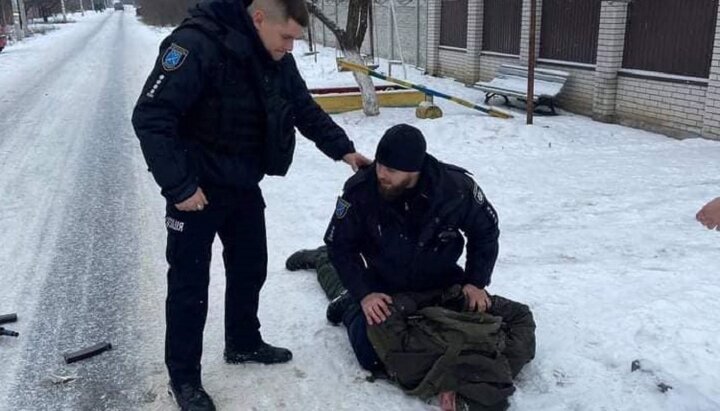 Затримання нацгвардійця, який розстріляв товаришів по службі. Фото: Фото: Facebook-сторінка Borys Filatov
