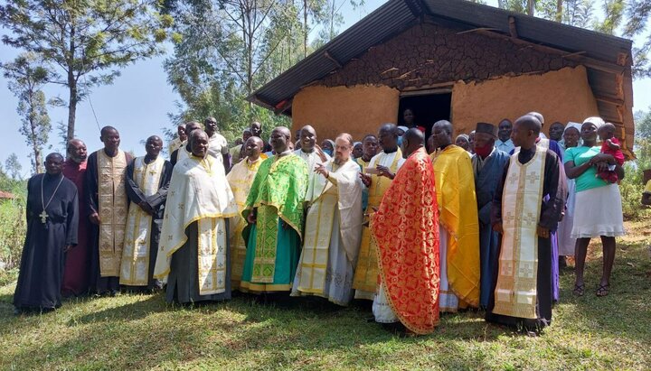 The first liturgy of the priests of the Russian Orthodox Church in Africa. Photo: t.me/exarchleonid