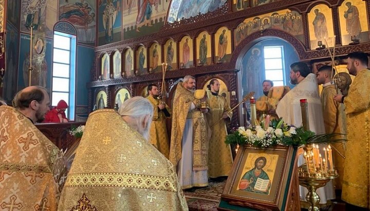 Bishops of the Ukrainian Orthodox Church celebrated the Divine Liturgy at the American Cleveland Cathedral. Photo: church.ua