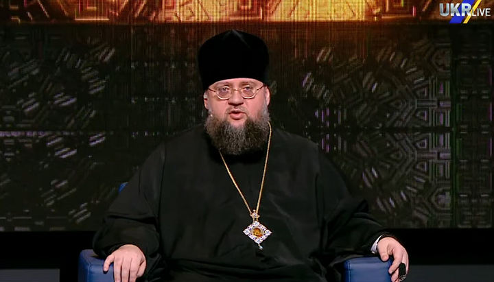 Єпископ Білогородський Сільвестр. Фото: скріншот відео Youtube-каналу UkrLive