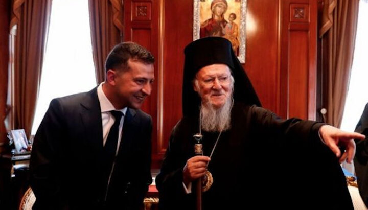 Ukrainian President Vladimir Zelensky and Patriarch Bartholomew. Photo: bbc.com