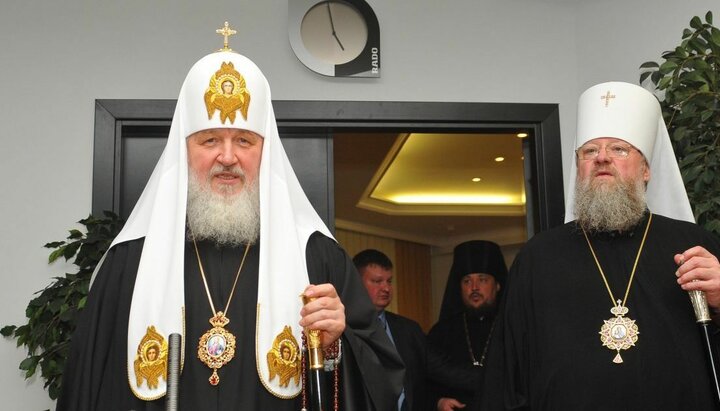 Патриарх Кирилл и митрополит Иларион. Фото: tsn.ua