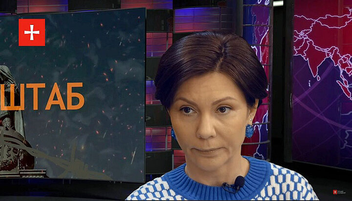 Елена Бондаренко уверена, в Украине инициирован процесс деправославия. Фото: скриншот Youtube-канала «Перший Козацький»
