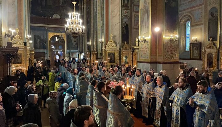 Божественная литургия в Спасо-Преображенском кафедральном соборе. Фото: Telegram-канал Одесской епархии