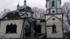В Вязовке Овручской епархии из-за обстрелов разрушен храм УПЦ