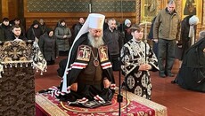 Блаженніший Онуфрій звершив читання Великого канону у монастирі Києва