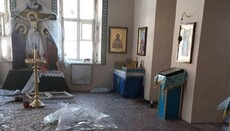 В Харькове из-за обстрелов пострадал храм Смоленской иконы Божией Матери