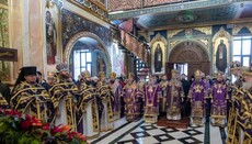 В Крестопоклонную неделю Блаженнейший возглавил литургию в киевской Лавре