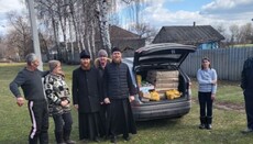 Епископ Ладанский Феодосий посетил жителей сел, пострадавших от войны