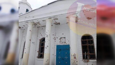 От обстрелов пострадал Николаевский храм в городе Попасная