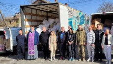 З Одеської єпархії УПЦ відправили 10 тонн гумдопомоги до Київської області