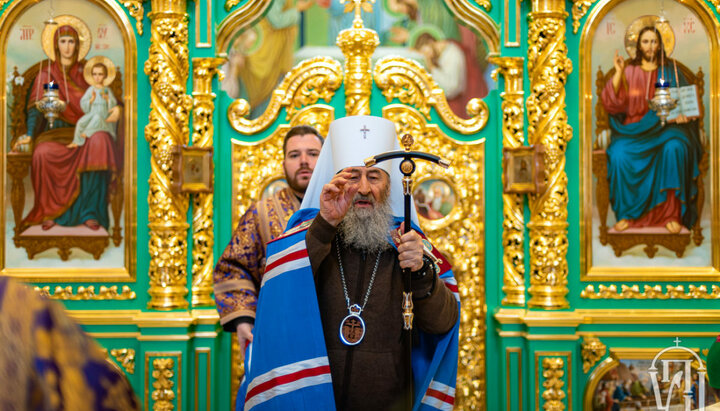 У Великий Четвер Предстоятель УПЦ очолив літургію в київській Лаврі