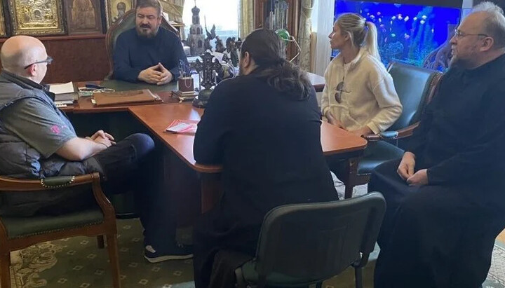 Встреча митрополита Онуфрия с делегацией из США и Польши. Фото: eparchia.kharkov.ua