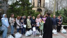 15 семей переселенцев получили помощь в Преображенском соборе Кропивницкого