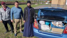 В Благовещенском община УПЦ передала продукты беженцам и военным