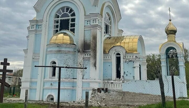 Сретенский храм УПЦ в селе Лесное под Харьковом. Фото: Facebook-страница Харьковская Епархия УПЦ