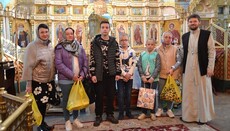 В Кировоградской епархии УПЦ беженцам помогли продуктовыми наборами