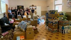 Мукачевская молодежь УПЦ раздала 4 тонны продуктов жителям Киевской области