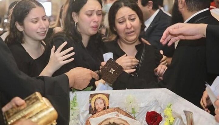 Похороны коптского священника Арсаниоса Вадида. Фото: ahram.org.eg