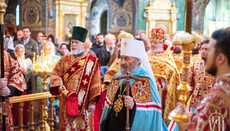 Блаженнейший возглавил праздничную литургию в Покровском монастыре Киева