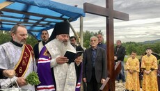 У Хустській єпархії УПЦ заклали храм на честь Жінок-Мироносиць
