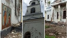 Від обстрілів згоріла покрівля Миколаївського храму в Попасній