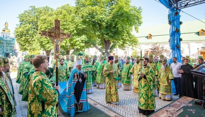 Праздничная литургия в Киево-Печерской лавре. Фото: news.church.ua