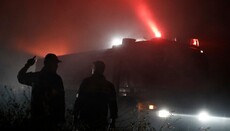 На Святой Горе Афон вспыхнул  лесной пожар – огонь тушат с вертолетов