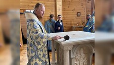 У селі Таценки освятили Успенський храм УПЦ