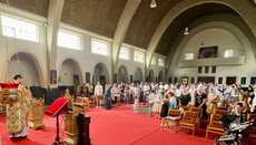 В Брюсселе на приходе УПЦ отслужили первую Божественную литургию