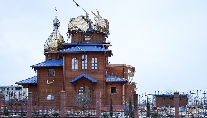 Разрушенная церковь в Волновахе. Фото: Михаил Терещенко/ТАСС