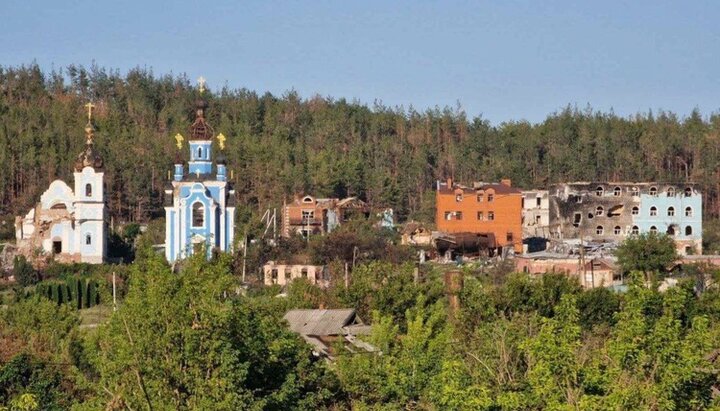 Скит в честь иконы Божией Матери «Всех скорбящих Радость» Святогорской Лавры, находящийся в зоне боевых действий. Фото: Telegram-канале Klymenko Time