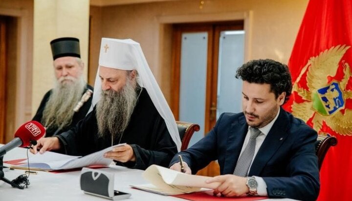 Montenegrin authorities sign an agreement with Serbian Orthodox Church