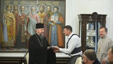 Dumenko receives Brovary authorities as a church community of Trebukhiv