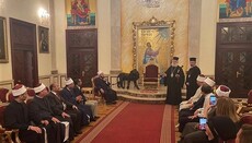 В день Успіння патріарх Феодор прийняв делегацію мусульман Єгипту