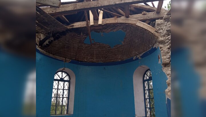 У Новопавлівці через бойові дії зруйновано Микільський храм УПЦ