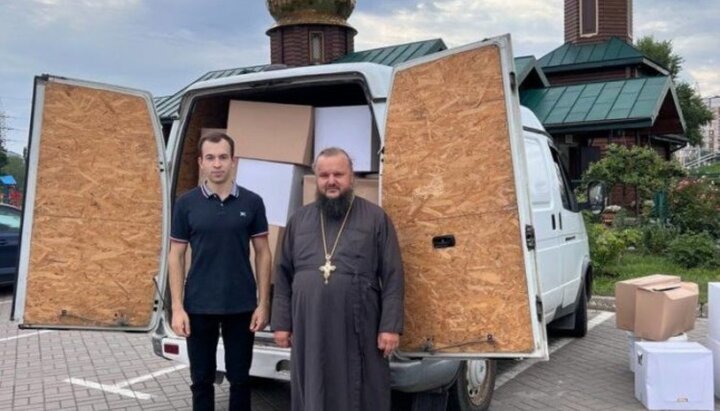 У Київській єпархії УПЦ передали 5 тонн гуманітарної допомоги нужденним