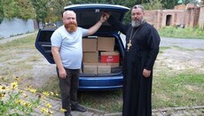Клирики Полтавской епархии передали гумпомощь в зону боевых действий