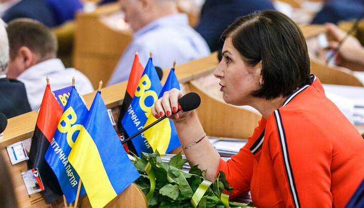 Депутат от ВО «Свобода» Мария Рудык. Фото: firtka.if.ua