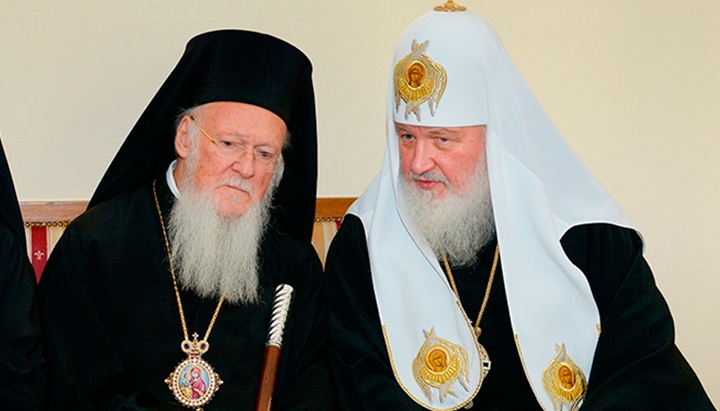 Патриарх Кирилл и патриарх Варфоломей. Фото: КП.ua