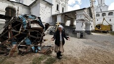 New photos of Sviatogorsk Lavra after shelling appear on the Internet