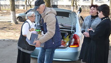 100 беженцев и малоимущих получили помощь от прихожан храма УПЦ в Шахтёрске