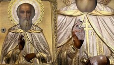 В Киеве в храме Сергия Радонежского замироточила икона преподобного