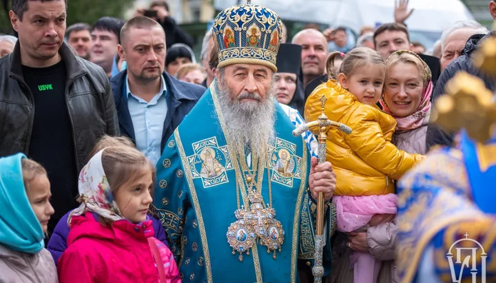 Блаженнейший возглавил престольный праздник в Покровском монастыре столицы. Фото: news.church.ua